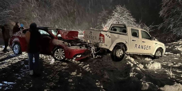 Artvin’de aniden bastıran kar, kazalara neden oldu