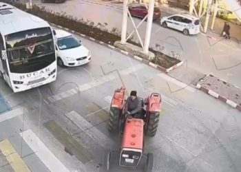 Burdur’da traktörüyle drift atan sürücüye ceza