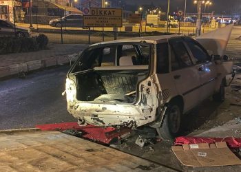 Karabük’te polisten kaçan alkollü sürücü kaza yaptı