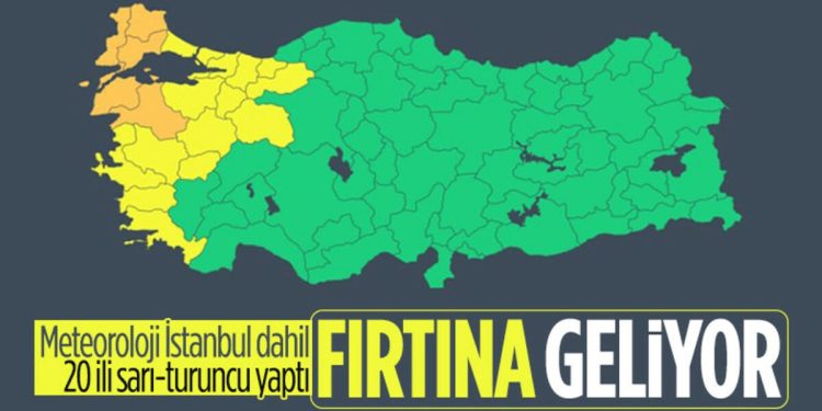 Meteoroloji’den 20 kente sarı ve turuncu kodlu uyarı