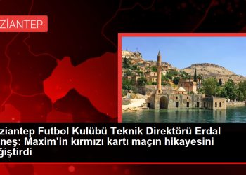 Gaziantep Futbol Kulübü Teknik Direktörü Erdal Güneş: Maxim’in kırmızı kartı maçın hikayesini değiştirdi