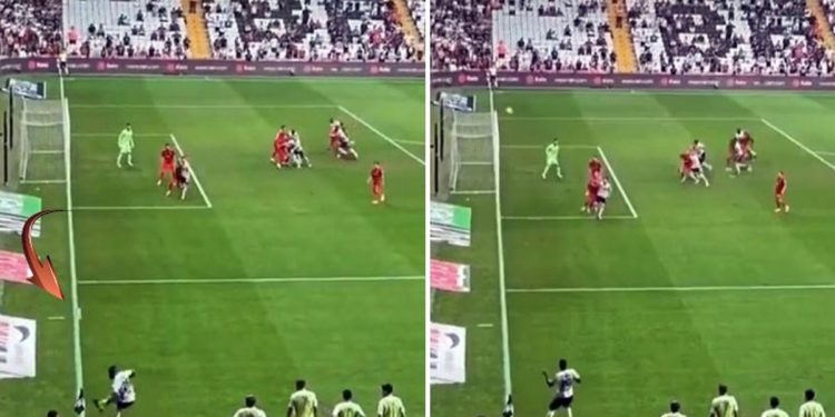 Sosyal medya bunu konuşuyor! Beşiktaş’ın iptal edilen golünün taraftar çekimi videosu kafa karıştırdı